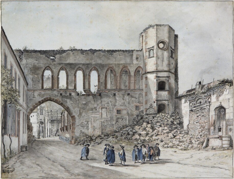 Franz Stöber, Die Ruinen des Ratshofs in Speyer