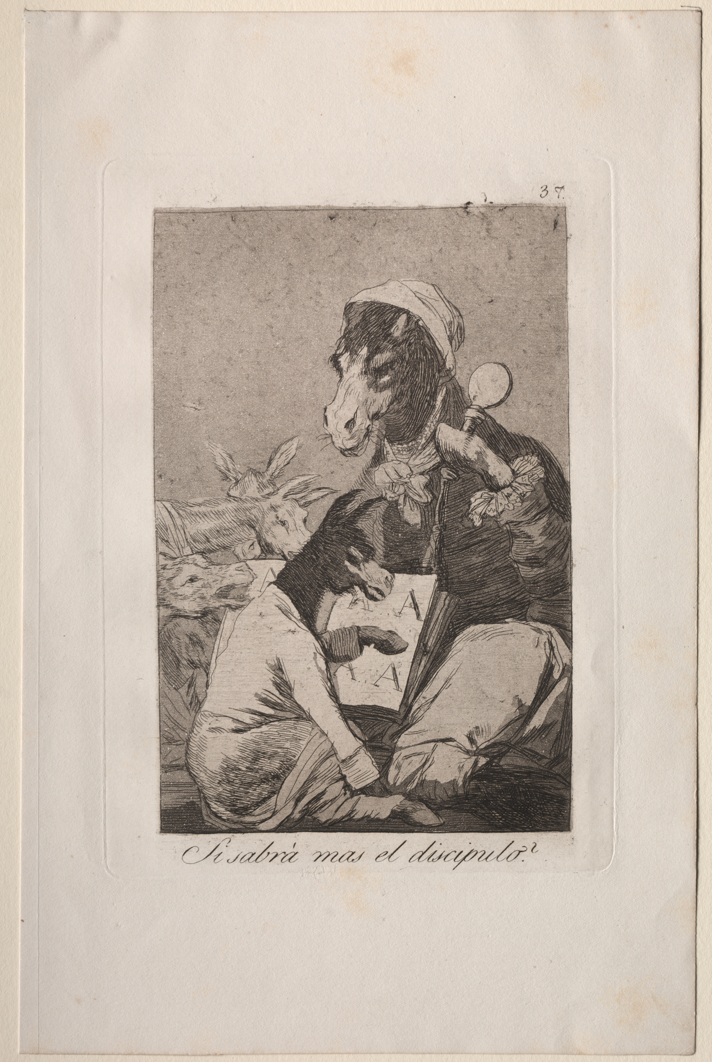 Francisco de Goya, Might Not the Pupil Know More?, Plate 37