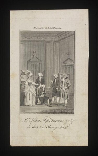 unknown, Mr King, Miss Farren in the New Peerage Act 5