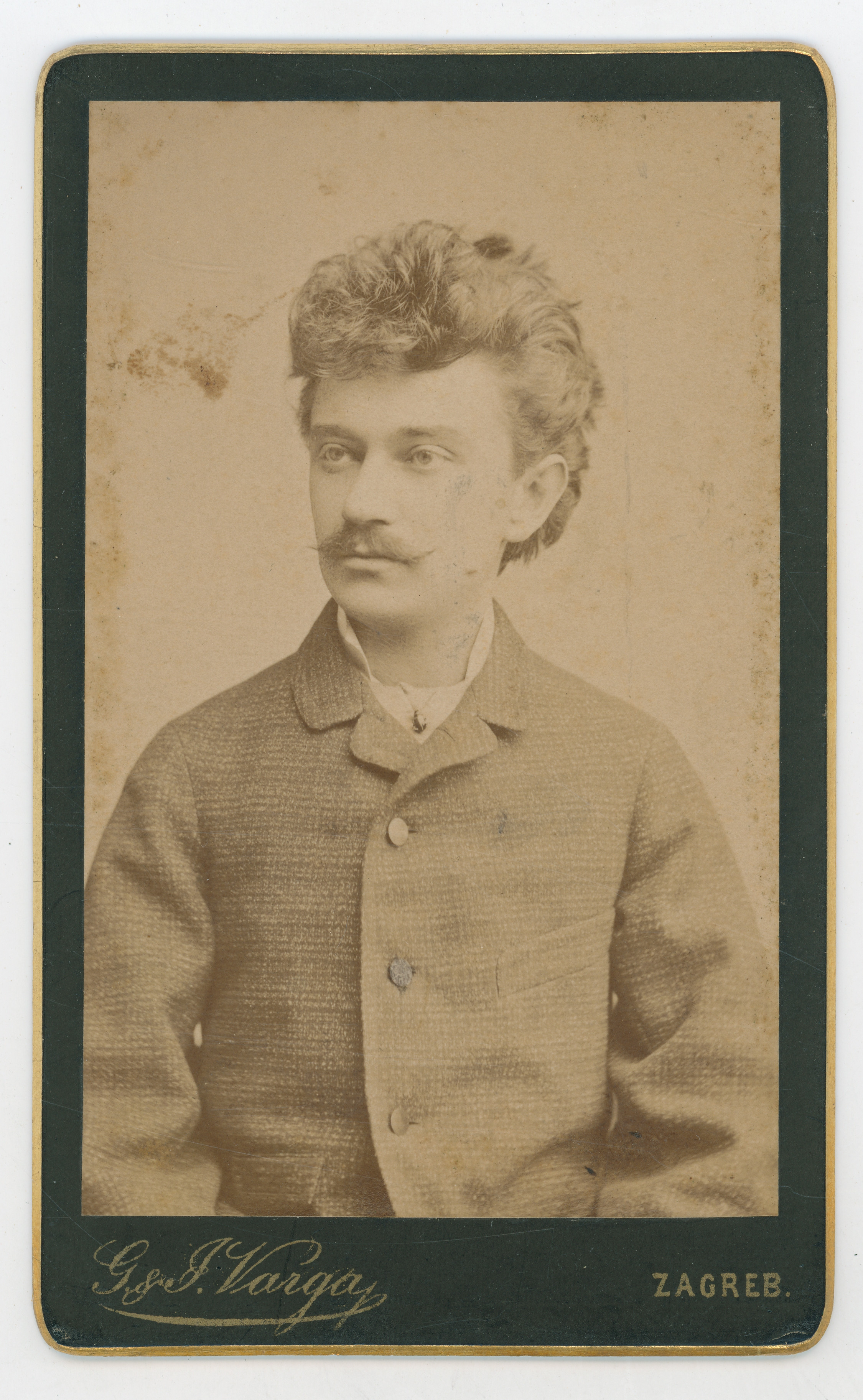 Gjuro i Ivan Varga, Portret mladića u prugastom sakou