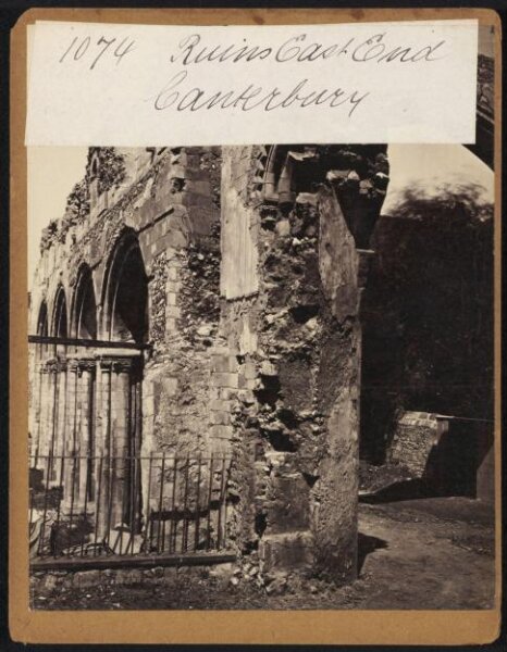 Francis Frith, Ruins East End.  Canterbury