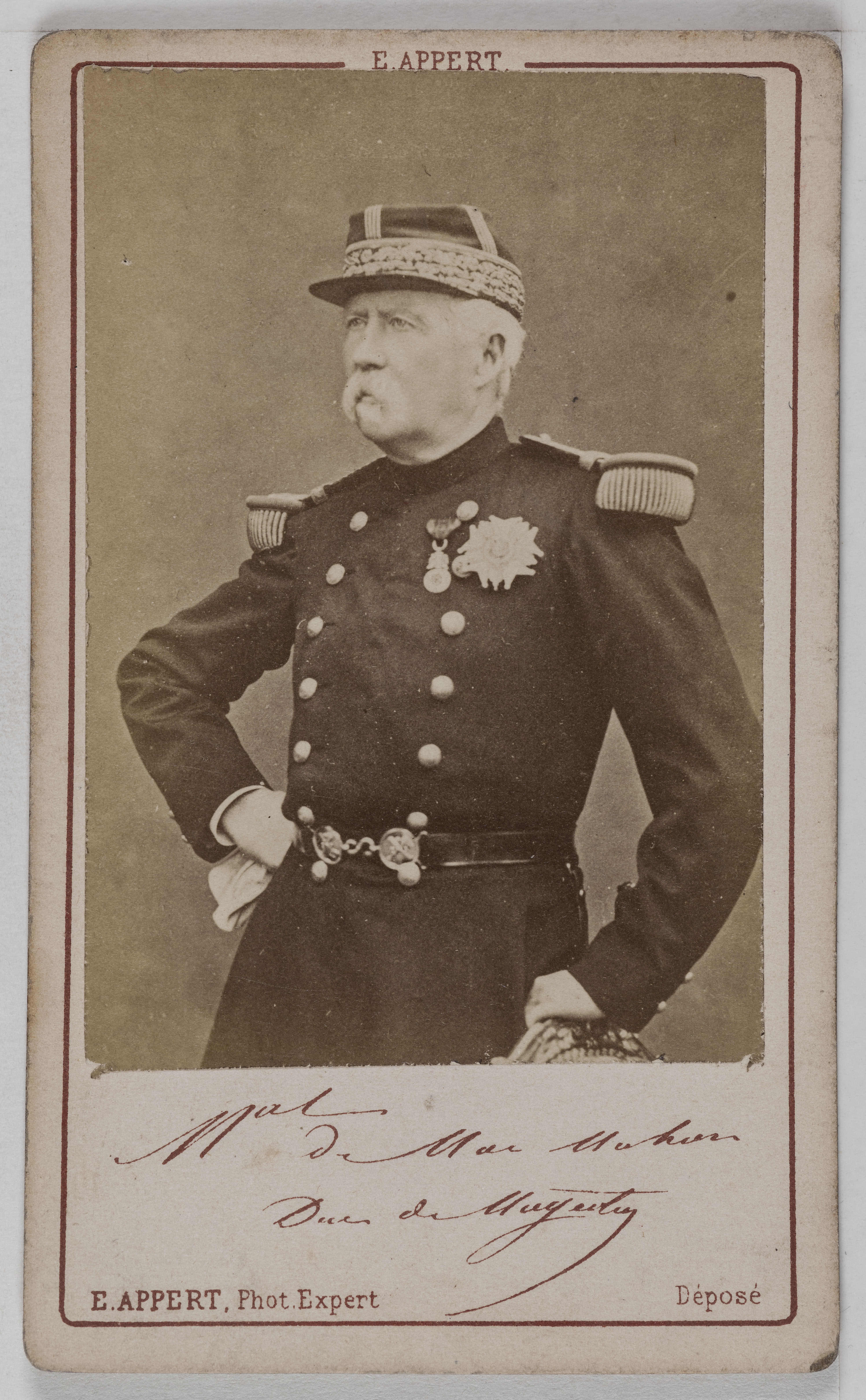Ernest Charles Appert, Portrait de Patrice de Mac-Mahon, (1808-1893), (Maréchal de France, Président de la République 1873-79)