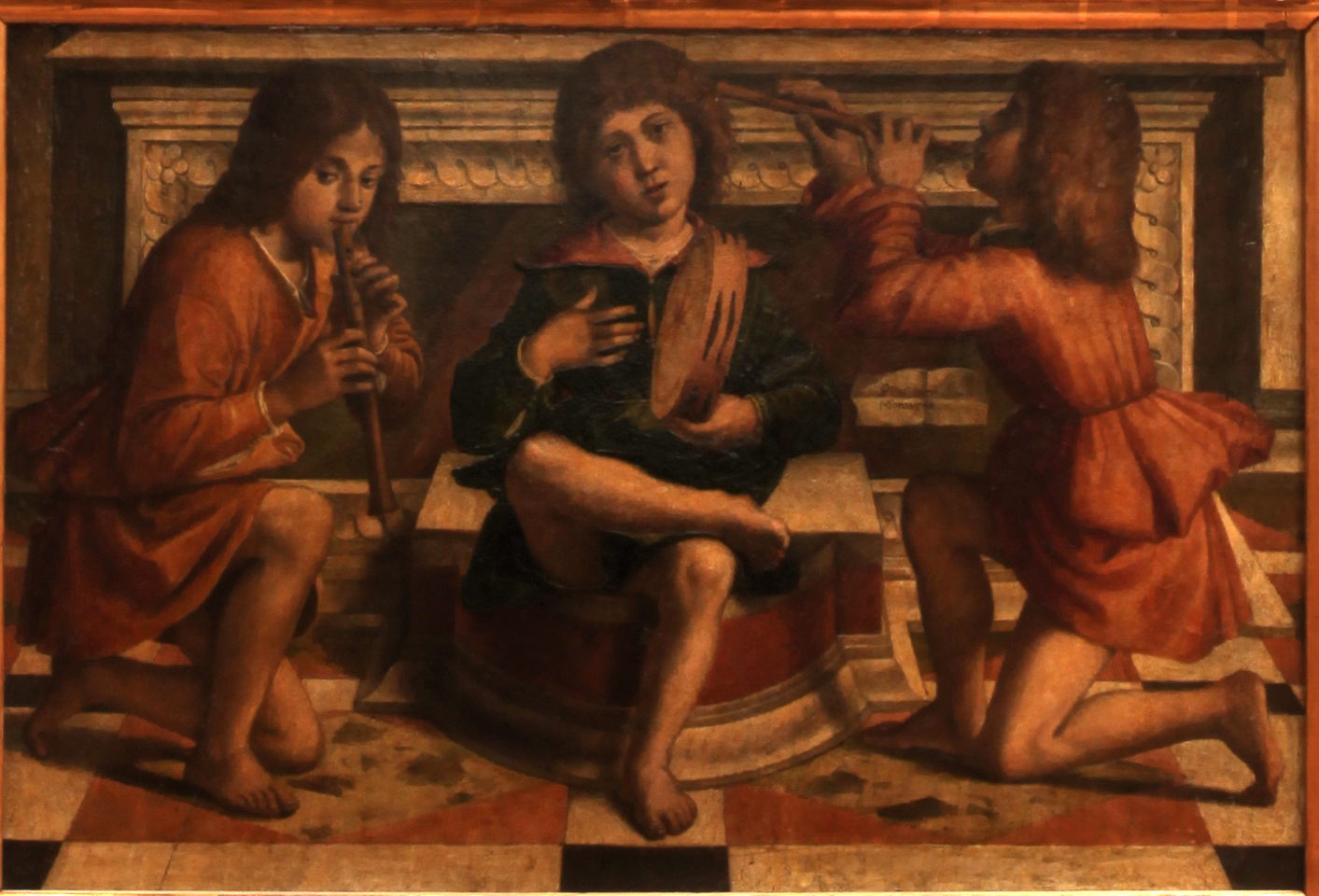 Bartolomeo Montagna, Trois anges musiciens