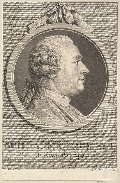 Augustin de Saint-Aubin, Portrait of Guillaume Coustou