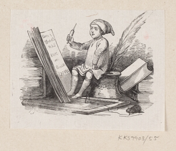 H.P. Hansen, Illustration til "Ole Lukøie" i H.C. Andersen, "Eventyr og Historier", Bind 1