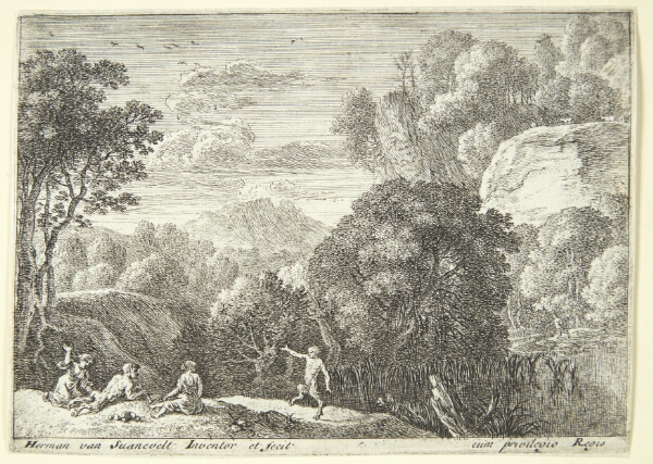 Herman van Swanevelt, Dansende satyrer