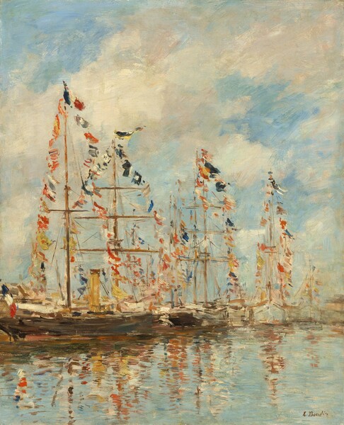 Eugène Boudin, Yacht Basin at Trouville-Deauville