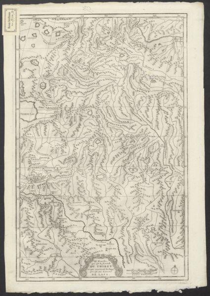 Anville, Jean Baptiste Bourguignon d', (1697-1782) (cartographer), VIe. Feuille, qui est la seconde Du Thibet et qui contient Le Pays qui est au Levant De Lasa