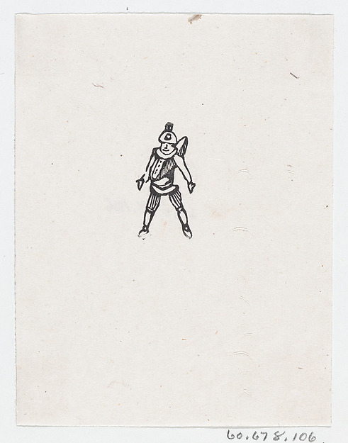 José Guadalupe Posada, A man in a wide stance with his arms at his side