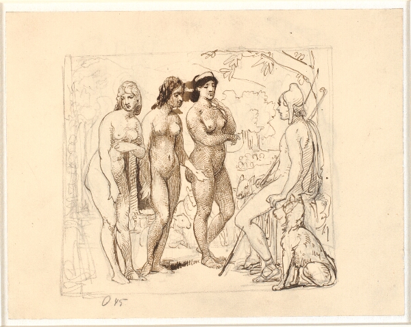 Wilhelm Marstrand, Paris og de tre gudinder