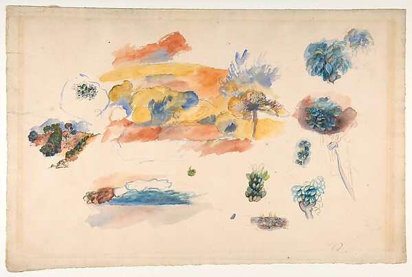 Auguste Renoir, Studies of Landscape, Trees, and Exotic Fruit