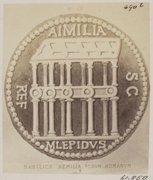 Parker, John Henry, Coins - Basilica Aemilia in the Forum Romanum