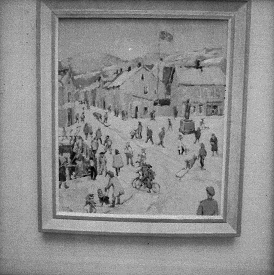 Knut Borg, Tavla. Artist: Nyström. Wallins Konsthall.