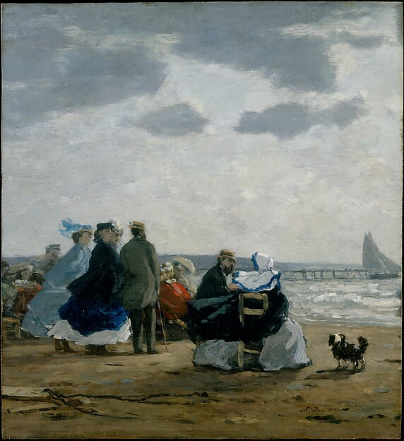 Eugène Boudin, On the Beach, Dieppe