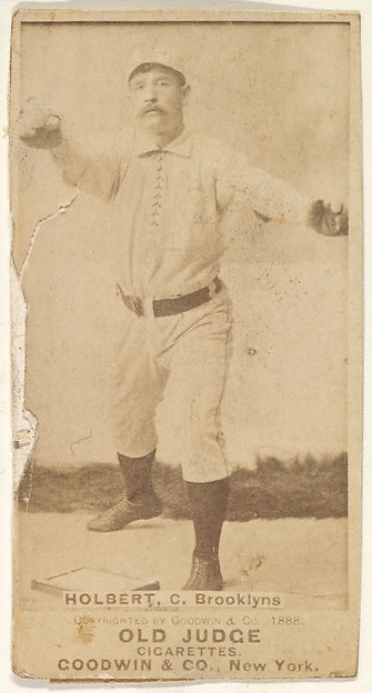 Goodwin & Company, Holbert, Catcher, Brooklyn Bridegrooms, from the Old Judge series (N172) for Old Judge Cigarettes