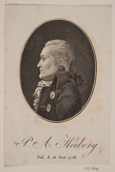 Gerhard Ludvig Lahde, Portræt af P. A. Heiberg