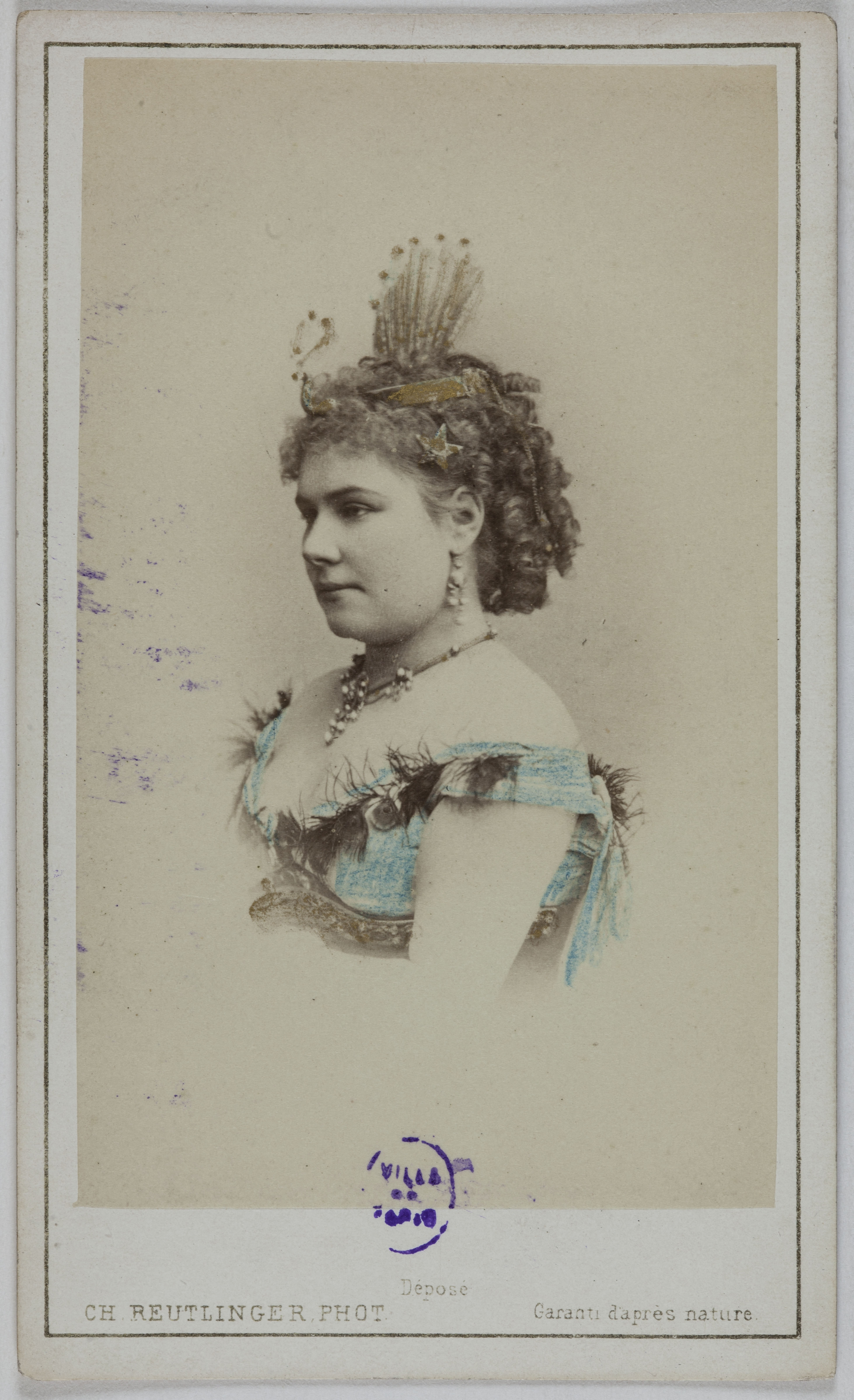 Charles Reutlinger, Portrait de Julia Baron (née Jenny Boudin), (vers 1836- ), (actrice)