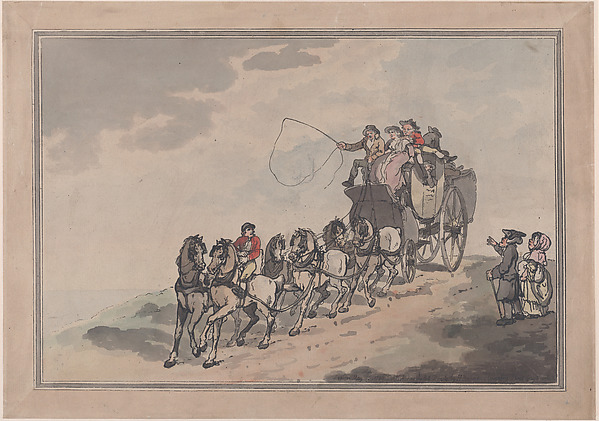 Thomas Rowlandson, Stage Coach and Six