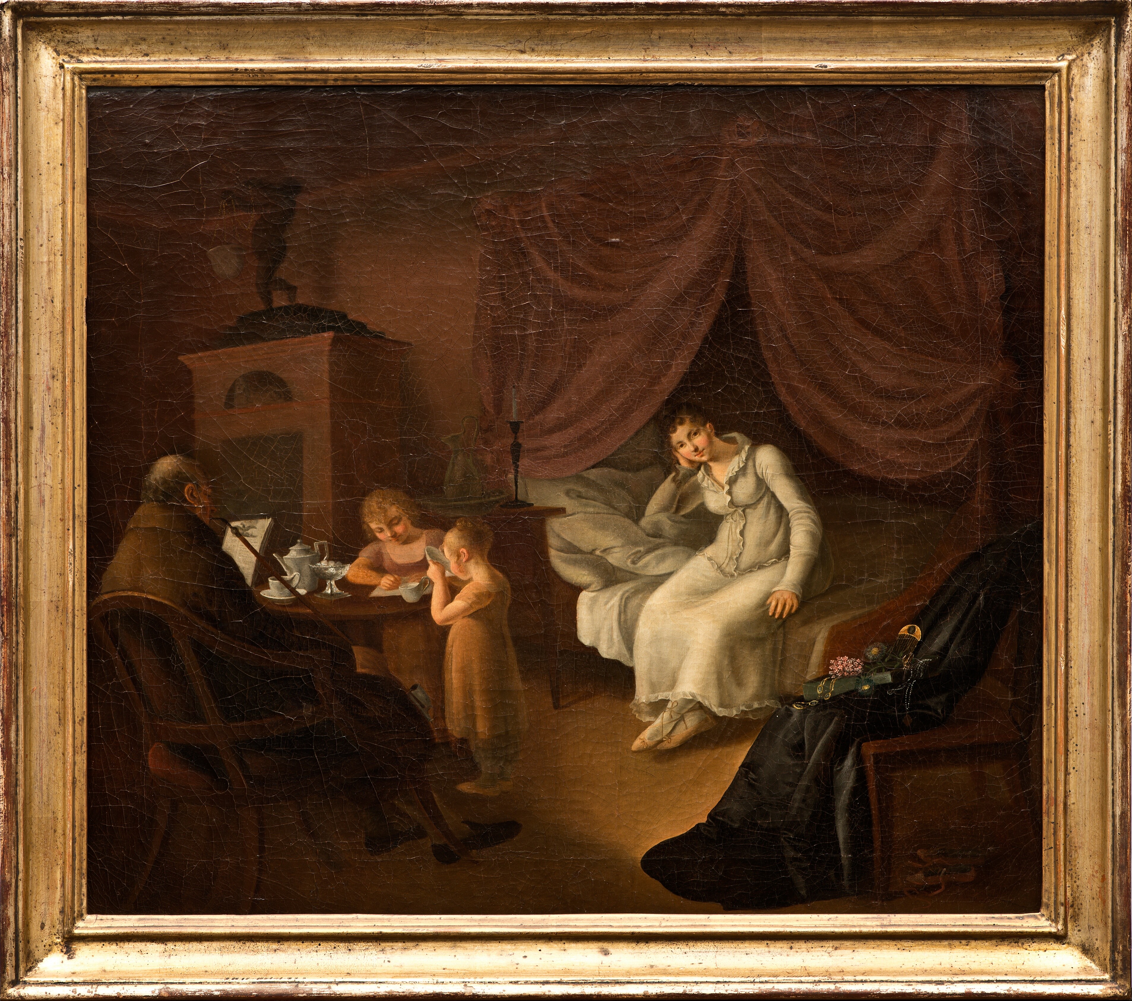 Unknown artist, Henry, Susanne: Family on Sunday morning