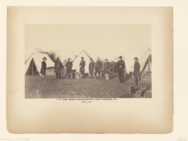 A. J. Russell, No. 126. General Webb's Headquarters. Near Culpepper, Va., March, 1864.