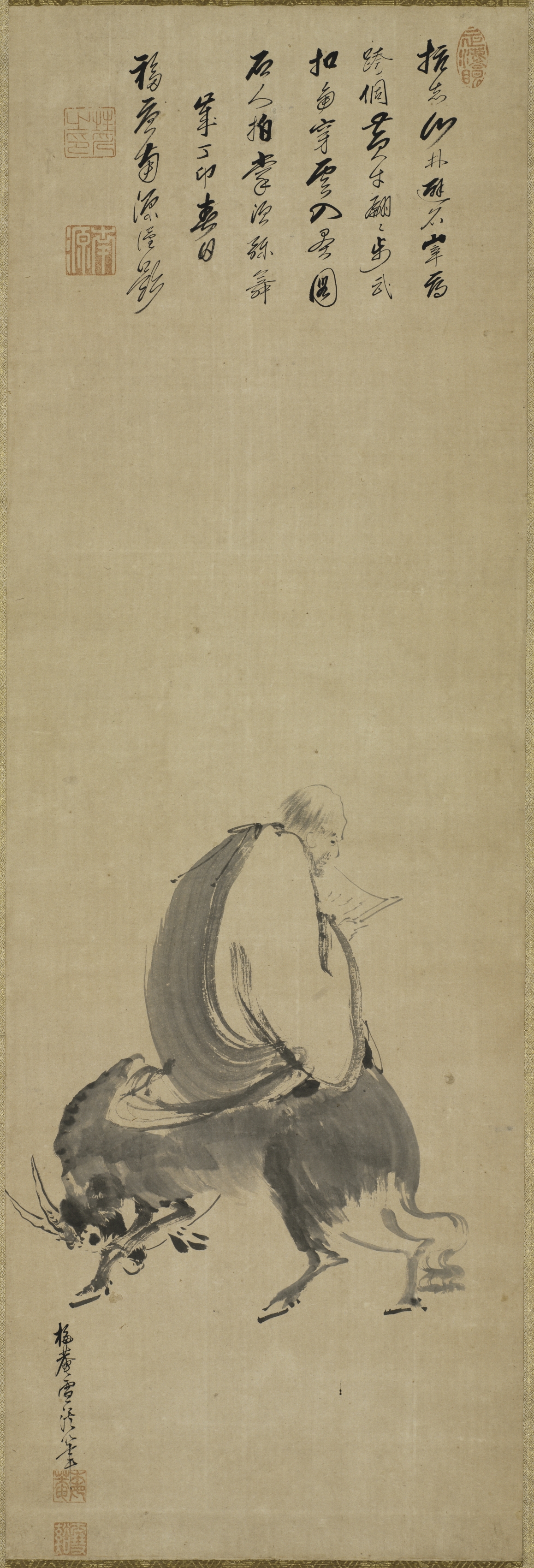 Yamaguchi Sekkei, Weizheng Riding on an Ox