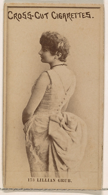 W. Duke, Sons & Co., Card Number 173, Lillian Grubb, from the Actors and Actresses series (N145-2) issued by Duke Sons & Co. to promote Cross Cut Cigarettes