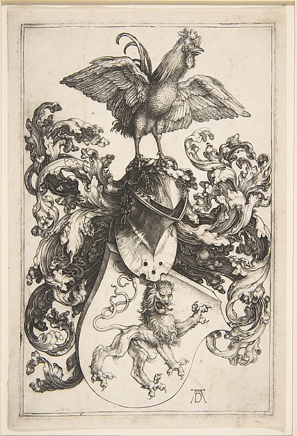 Albrecht Dürer, Coat of Arms with Cock