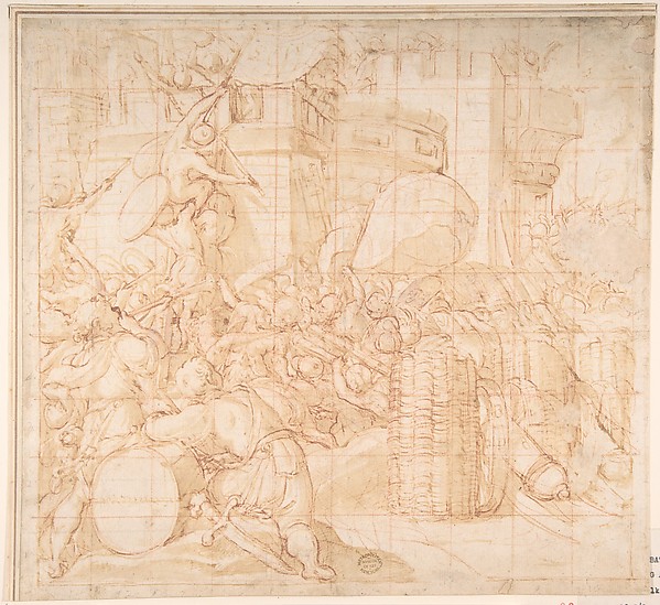 Anonymous, Italian, 16th century, Storming a City