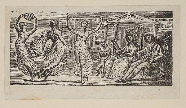 William Blake, Menalcus Watching Women Dance, from Thornton's "Pastorals of Virgil"