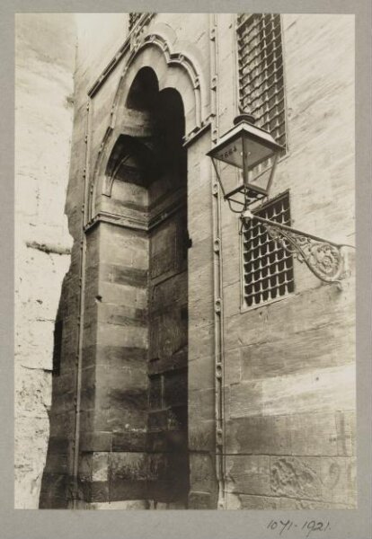 K.A.C. Creswell, Entrance, south west façade, Mosque of Mamluk Qadi Abu Bakr Ibn Muzhir, Cairo