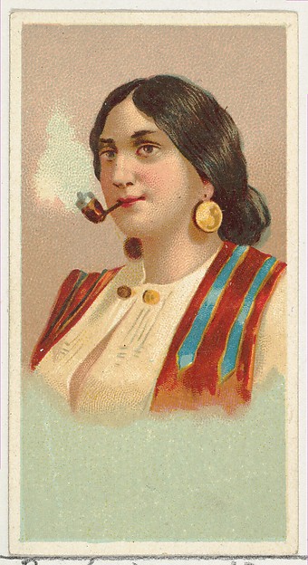 Allen & Ginter, Gypsy Girl, printer's sample from World's Smokers series (N33) for Allen & Ginter Cigarettes