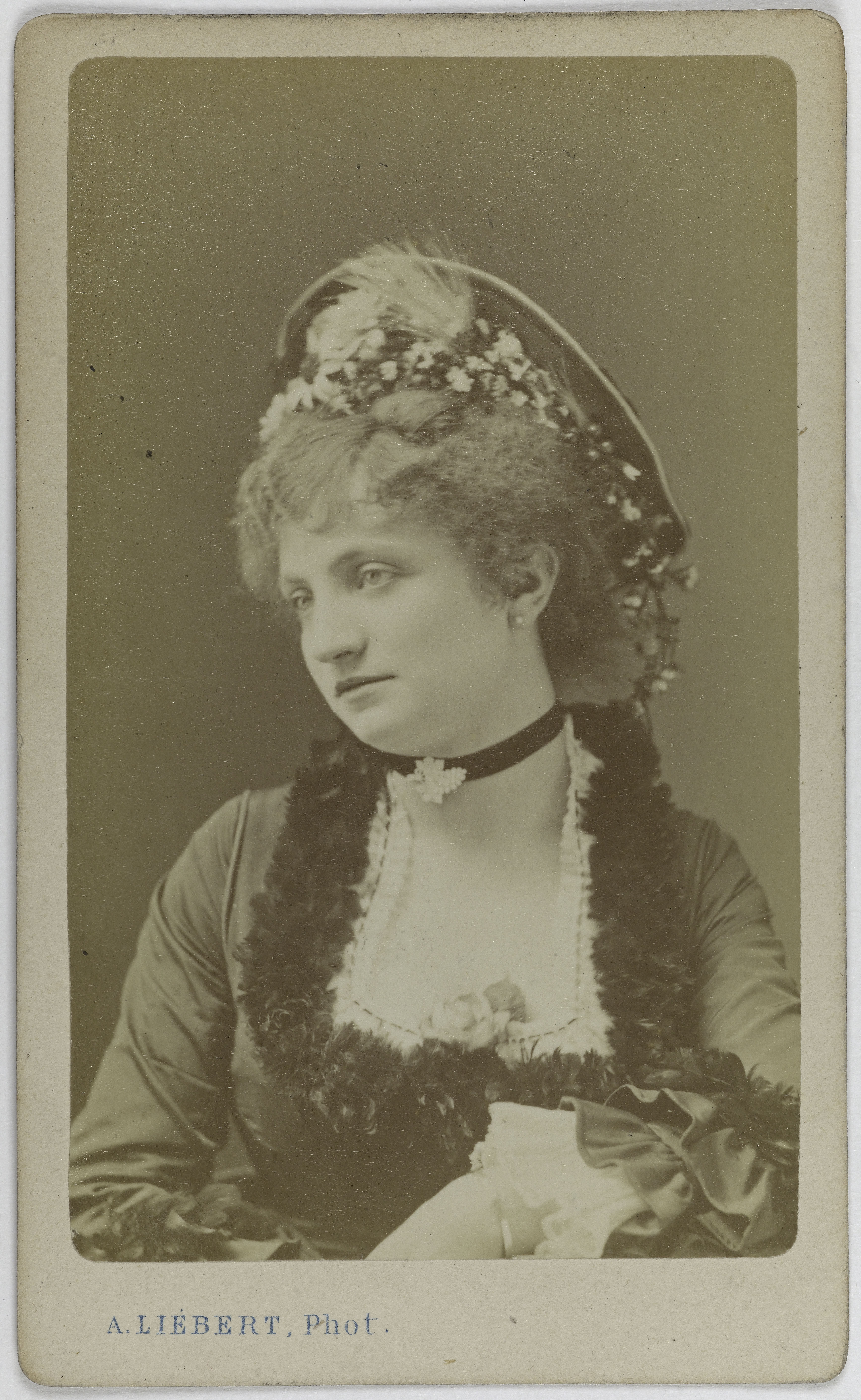 Alphonse Liébert, Portrait de Patry Pauline, (J.C. Pauline Pesty, dite), (vers 1855- après 1910), (chanteuse ou actrice)