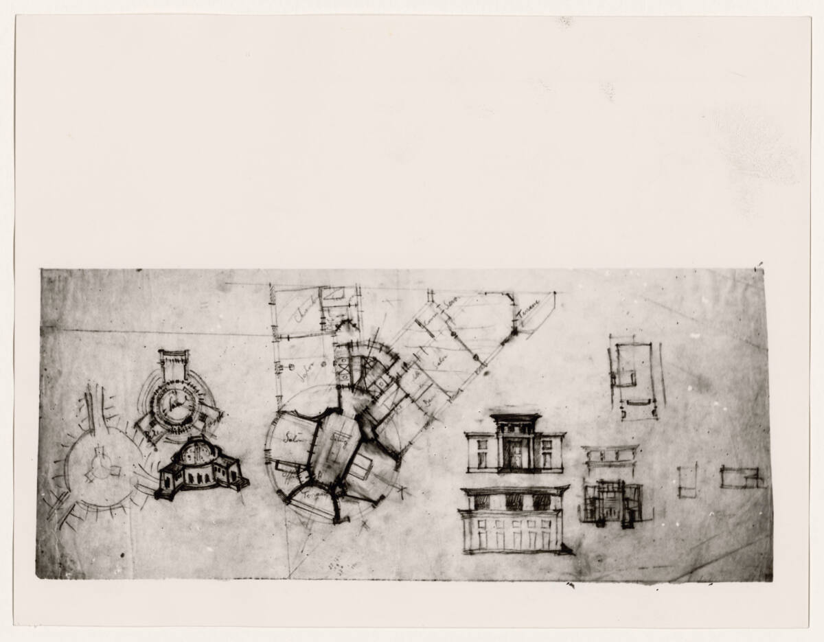 Anonym, Projekt Kuppelhaus, Skizzen