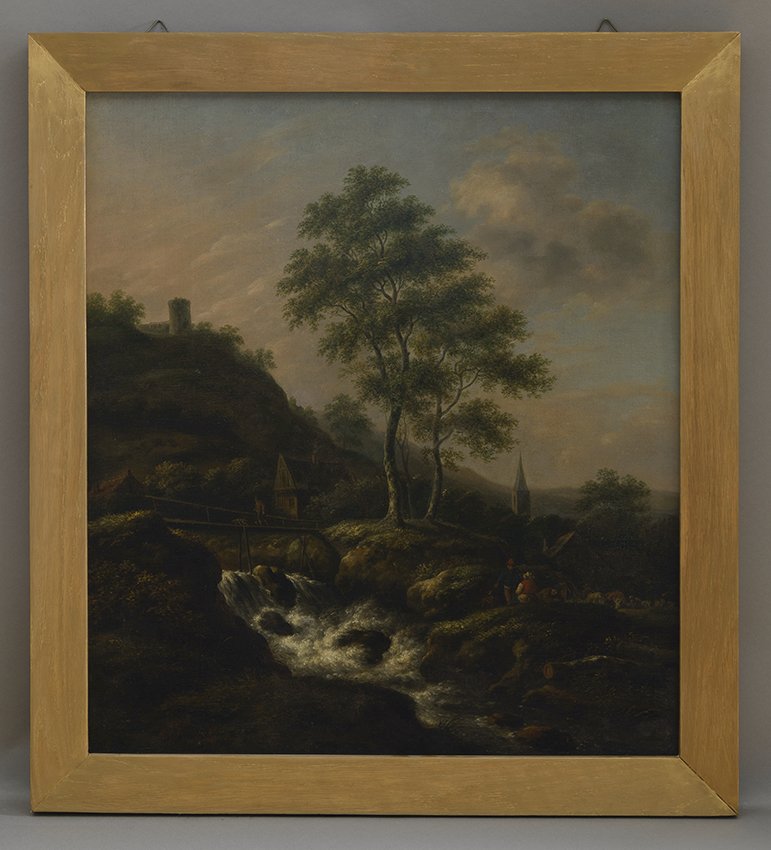 Unknown artist, Deutsch: Landschaft mit Wildbach, um 1700