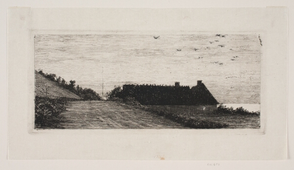 Carl Bloch, Huse ved stranden. Sommernat