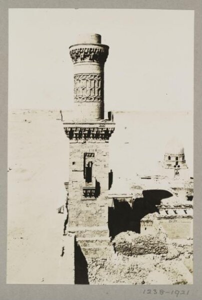K.A.C. Creswell, North minaret of the funerary khanqah of Mamluk Sultan Faraj Ibn Barquq, Cairo