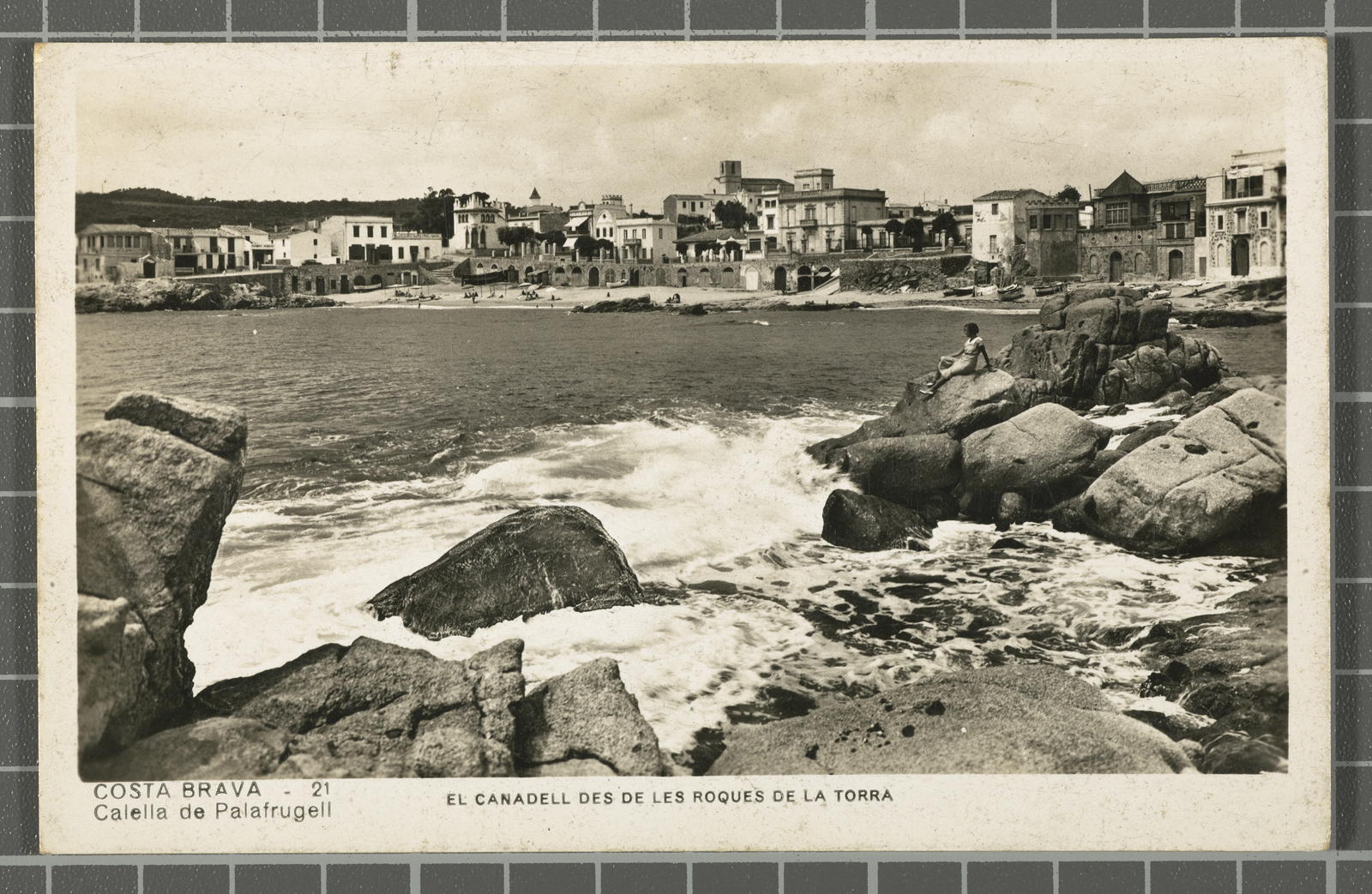 Desconegut, Costa Brava - 21 Calella de Palafrugell. The Canadell from the rocks of the tower