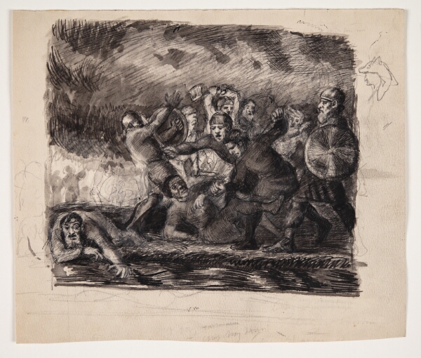 Oluf Hartmann, Slagscene