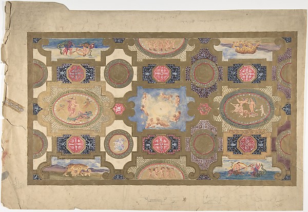 Anonymous, British, 19th century, Ceiling Design
