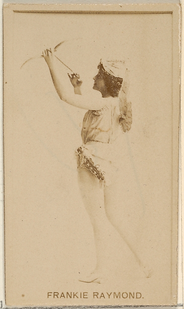 Allen & Ginter, Frankie Raymond, from the Actors and Actresses series (N45, Type 8) for Virginia Brights Cigarettes