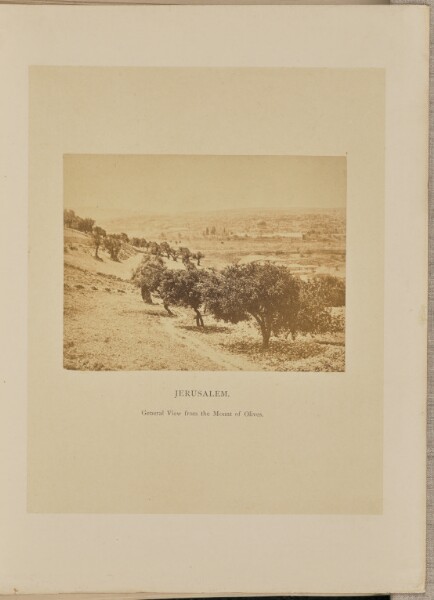 Francis Bedford, Jerusalem, General View from the Mount of Olives