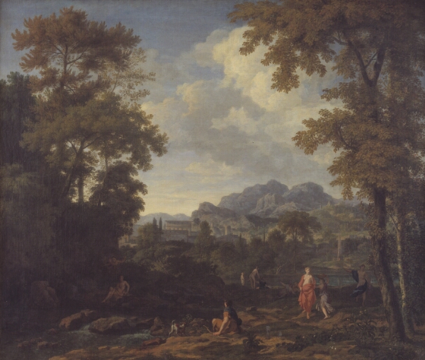 Johannes Glauber, Klassisk landskab med Diana (?) og hendes nymfer