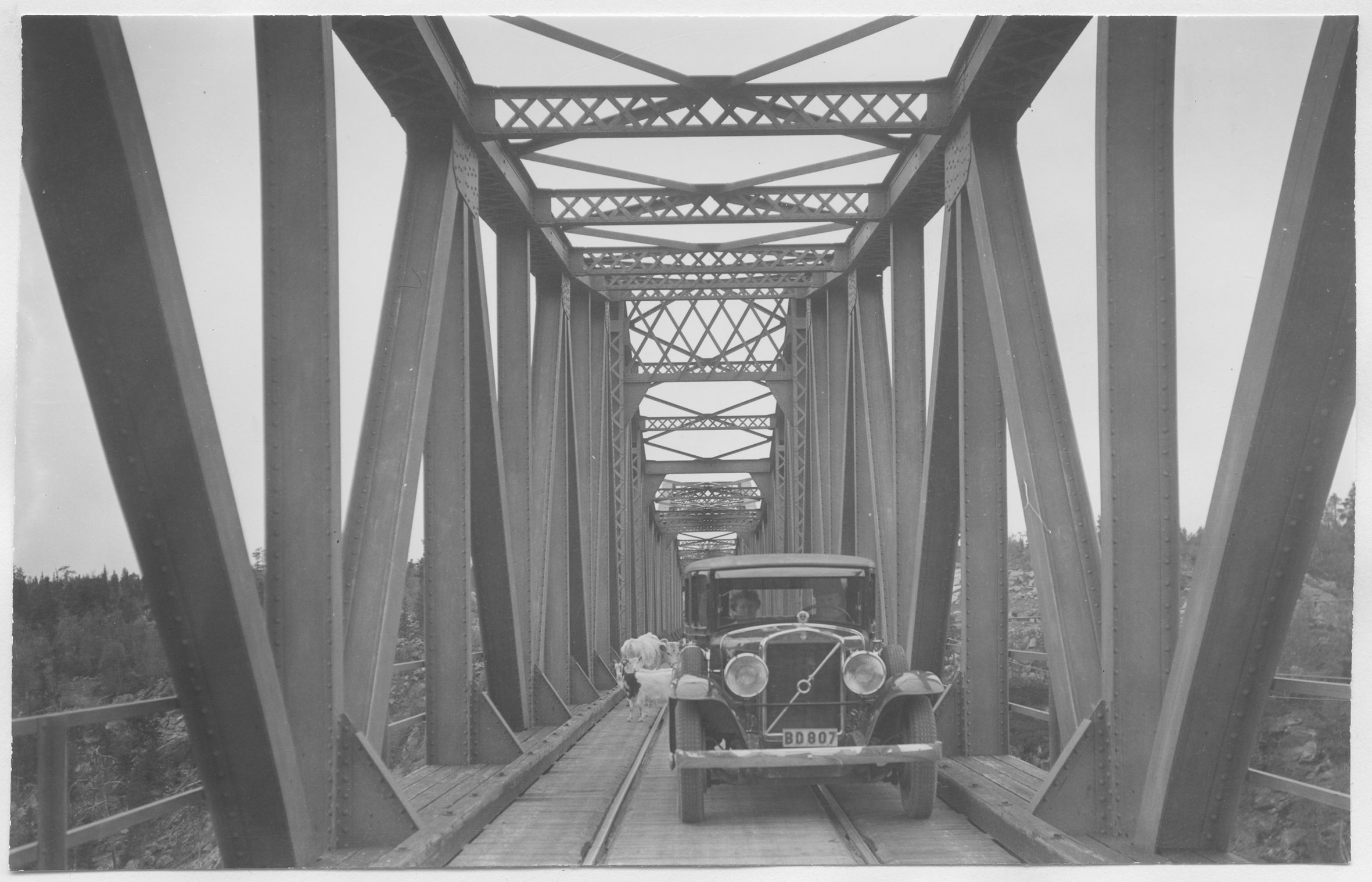 Mårten Sjöbeck, Landsvägs-och järnvägsbron över Stora Luleälv