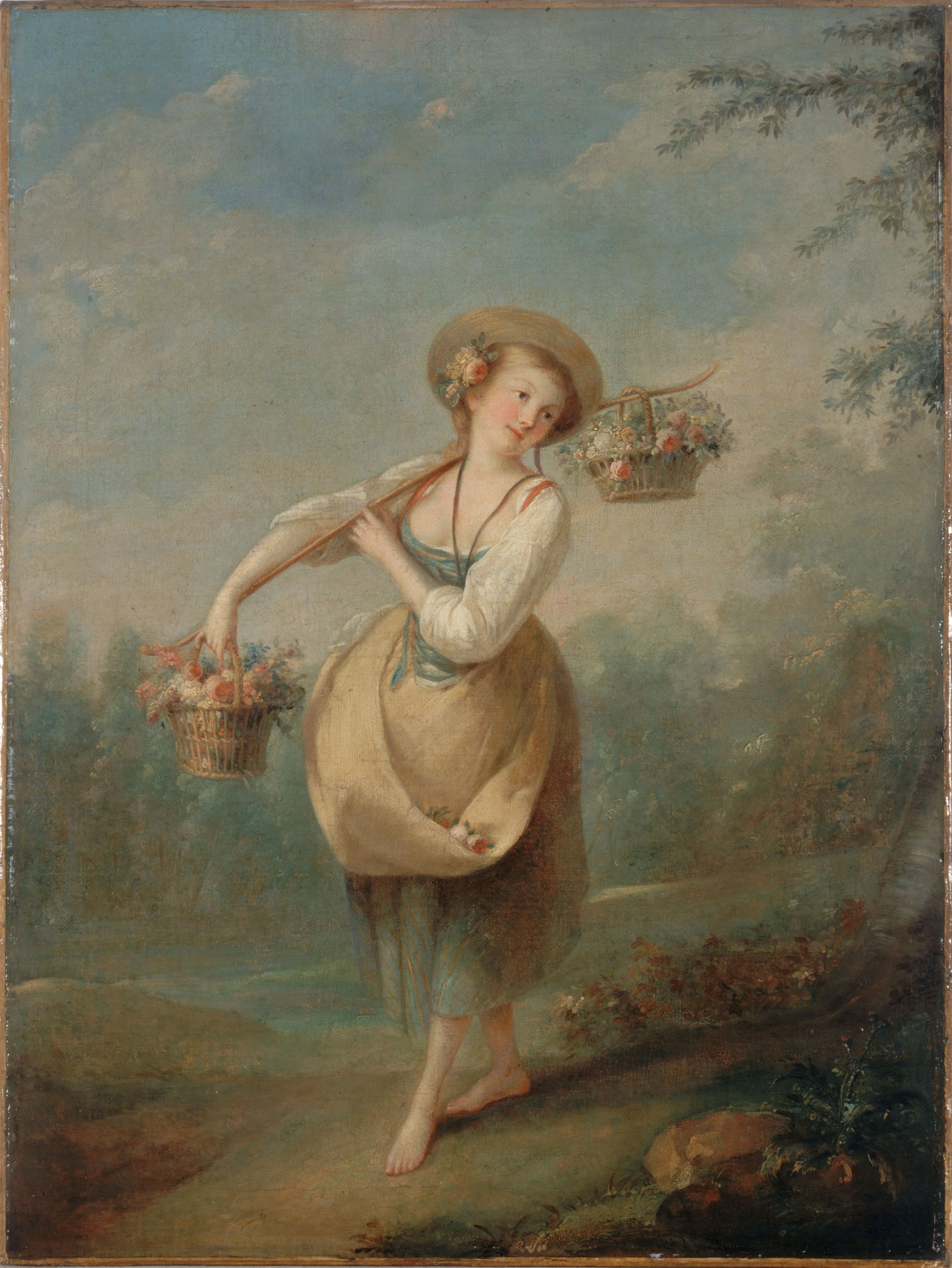 Jean-Baptiste Huet, La Bouquetière
