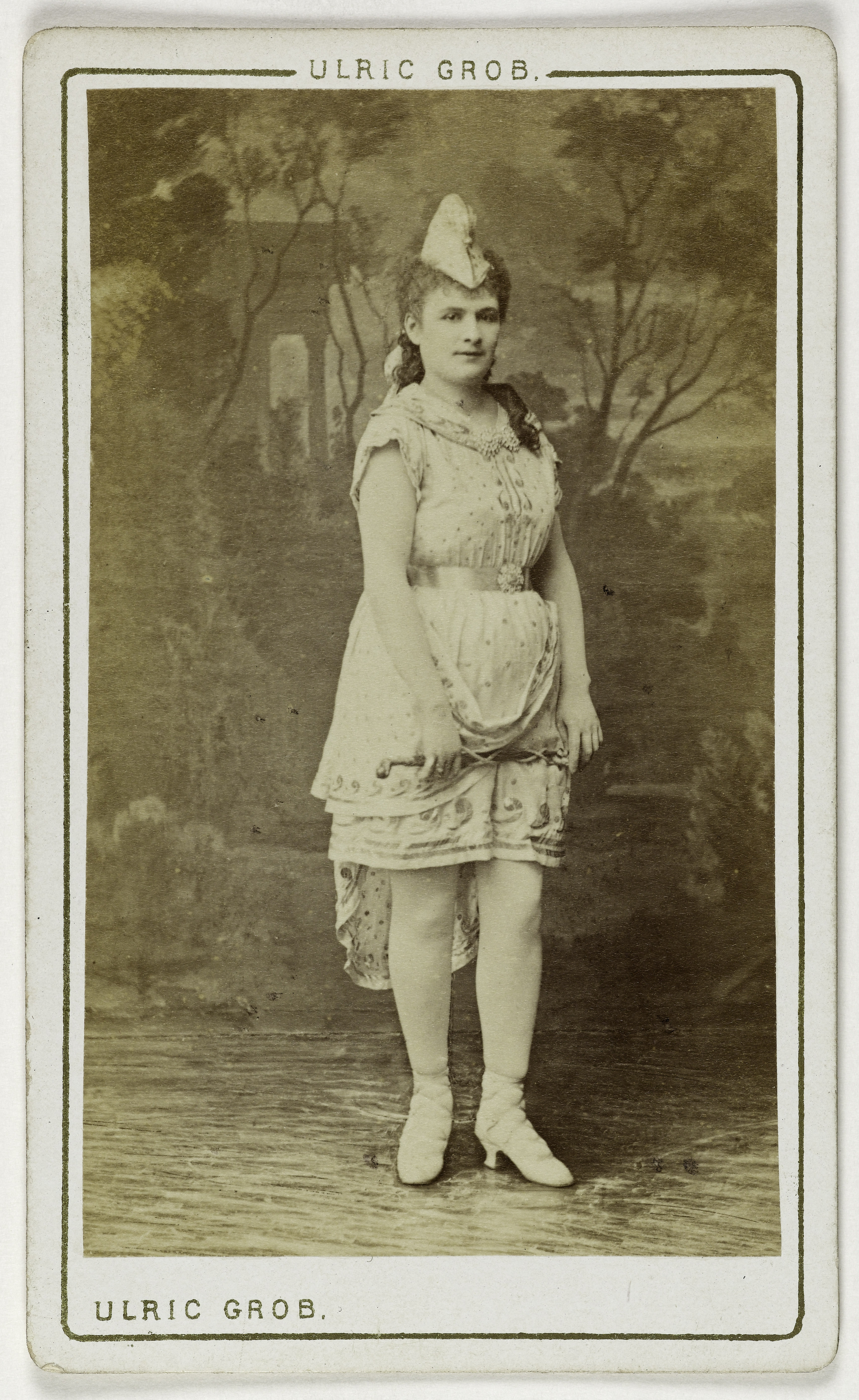 Ulric Grob, Portrait de Gilbert Elvire ou Caroline, (actrice)