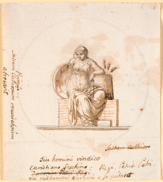 Nicolai Abildgaard, Siddende allegorisk kvindefigur