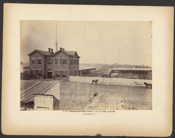 A. J. Russell, No. 170. Headquarters Capt. J.G.C. Lee A.Q.M., Alexandria, Va.