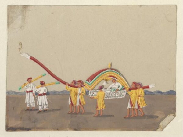 Unknown, One of eight paintings illustrating modes of transport.