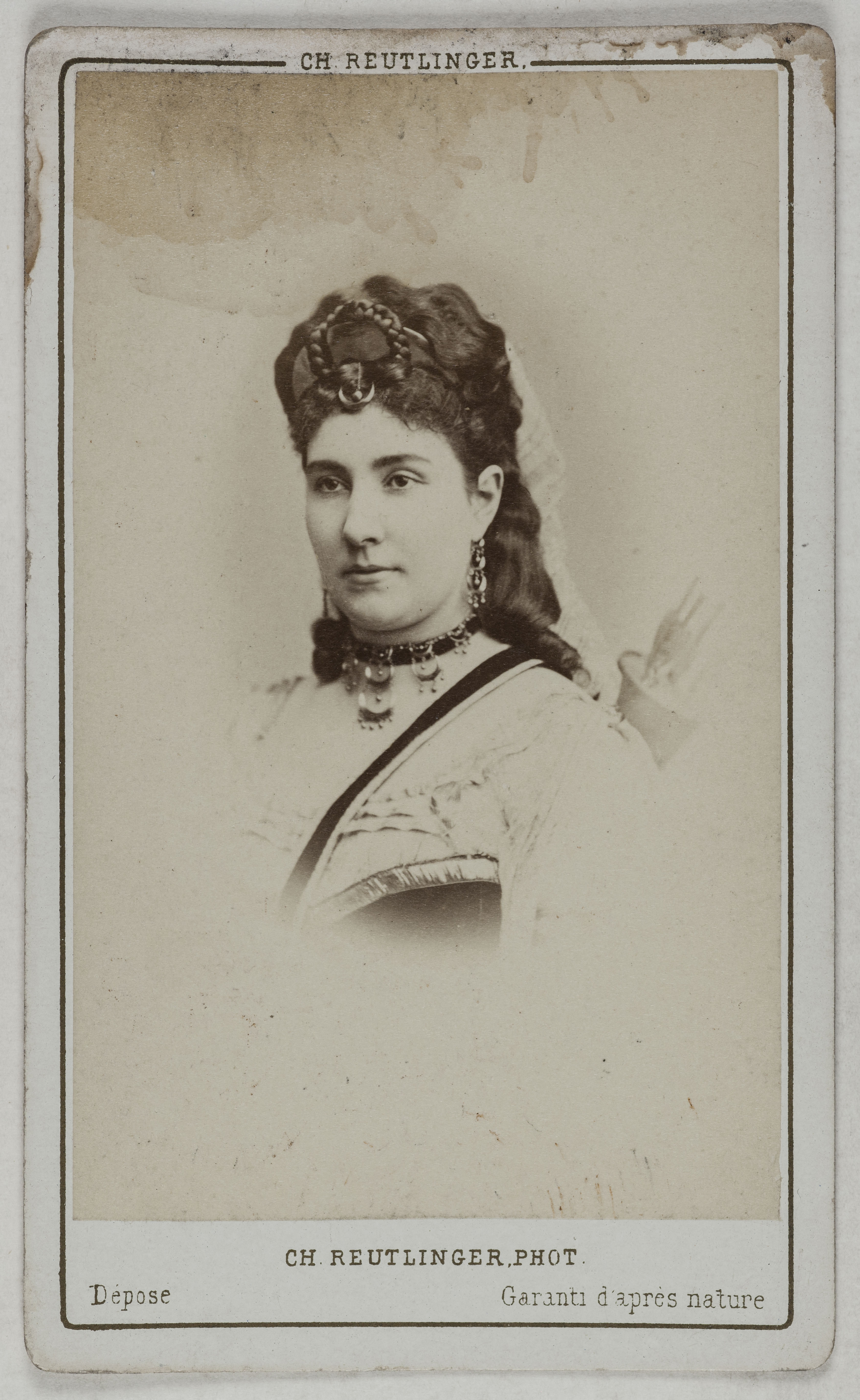 Charles Reutlinger, Portrait de Deveria, (actrice ?)