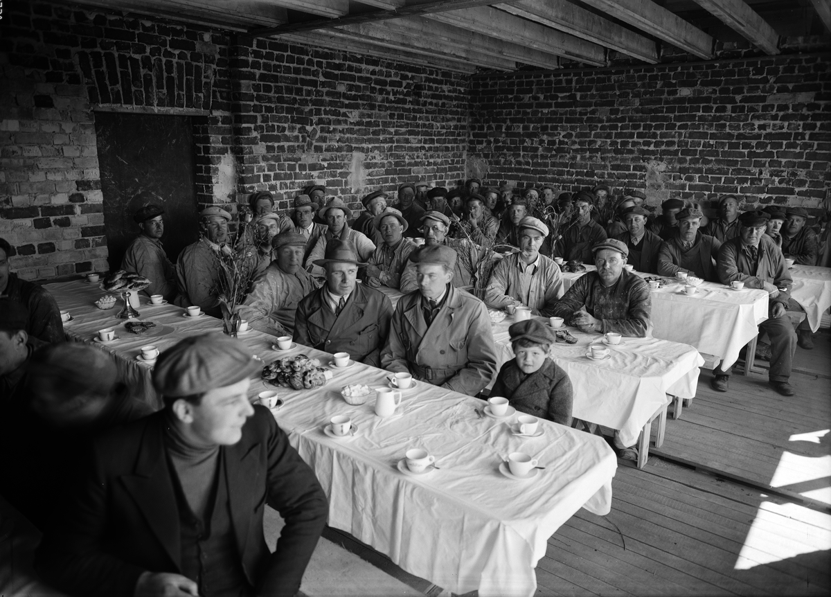Paul Sandberg, Taklagskaffe, Uppsala februari 1937